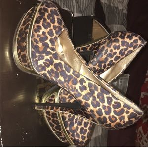Cheetah print heels